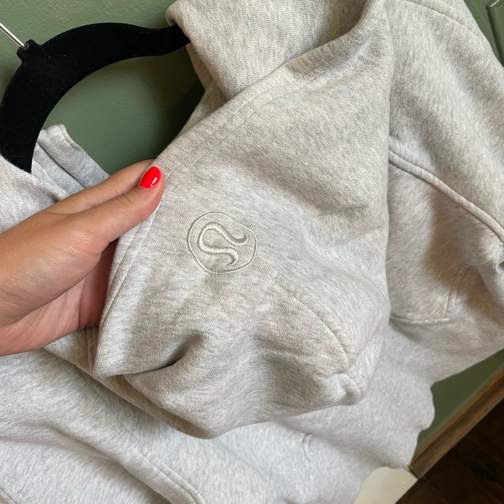 Scuba Oversized half zip hoodie